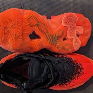 Kids Black and Red Athletic Shoes